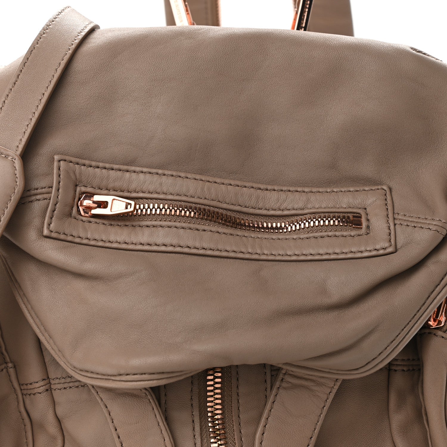 Alexander Wang Lambskin Mini Marti Backpack Latte Rose Gold Hardware 7 of 9