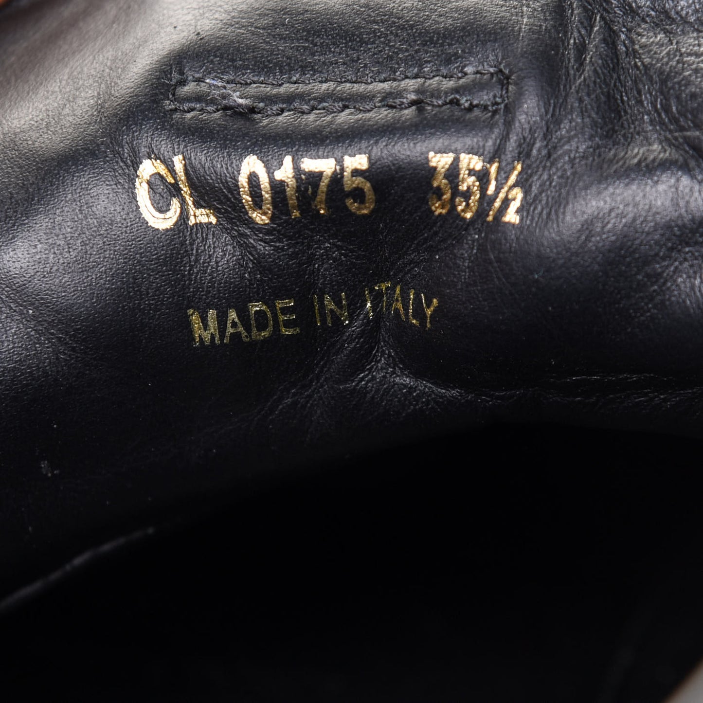 Calfskin Embossed Monogram Punchy High Top Sneakers 35.5 Black