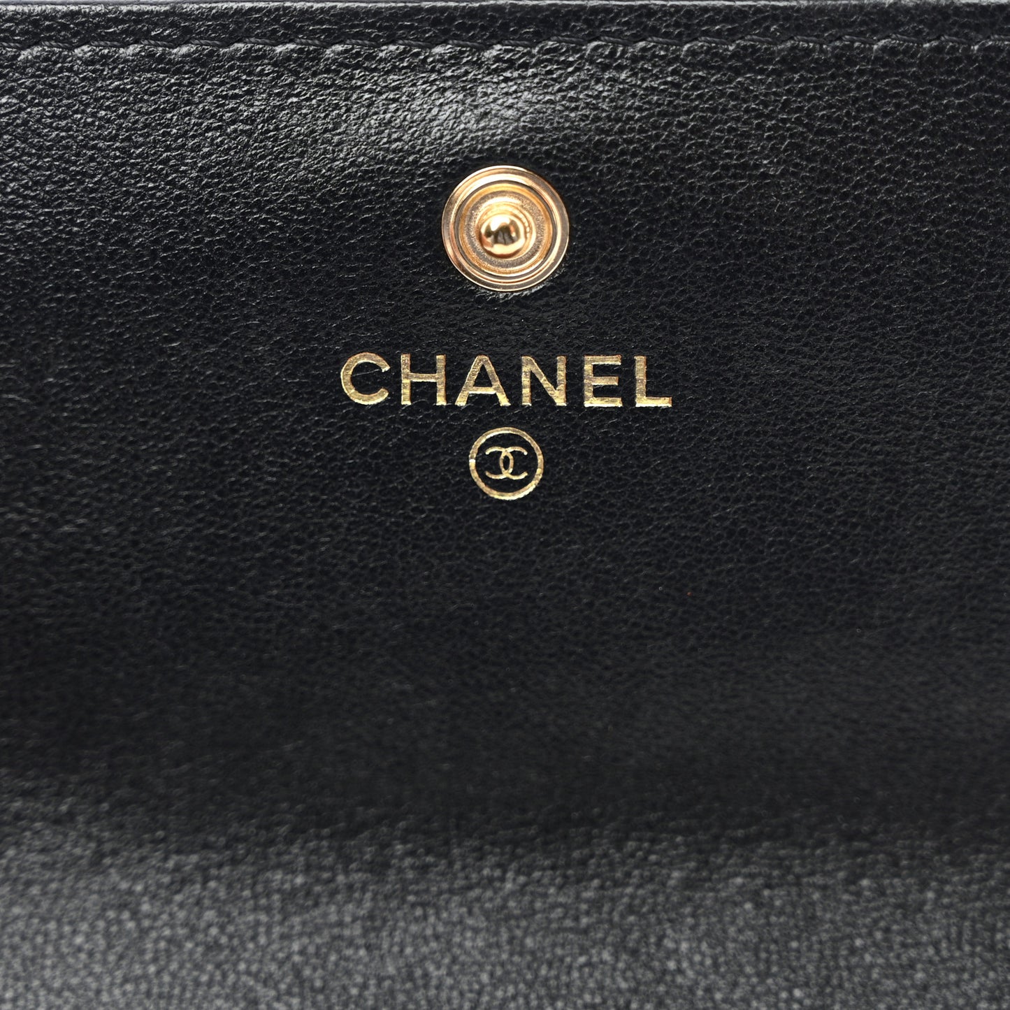 Lambskin Quilted Chanel 19 Flap Wallet Black