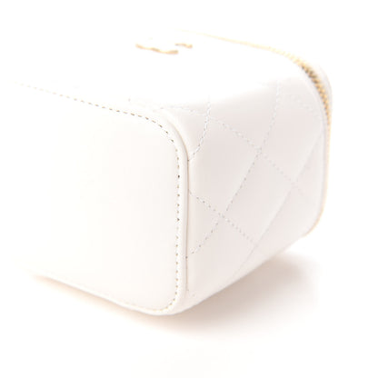Chanel Lambskin Quilted My Chanel Lady Vanity Case With Chain White 7 of 11