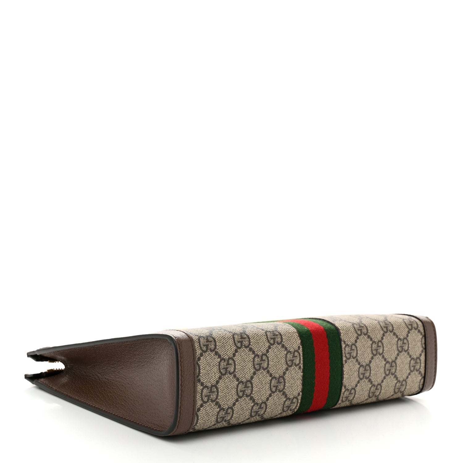 Gucci GG Supreme Monogram Web Ophidia Pouch Brown 4 of 10