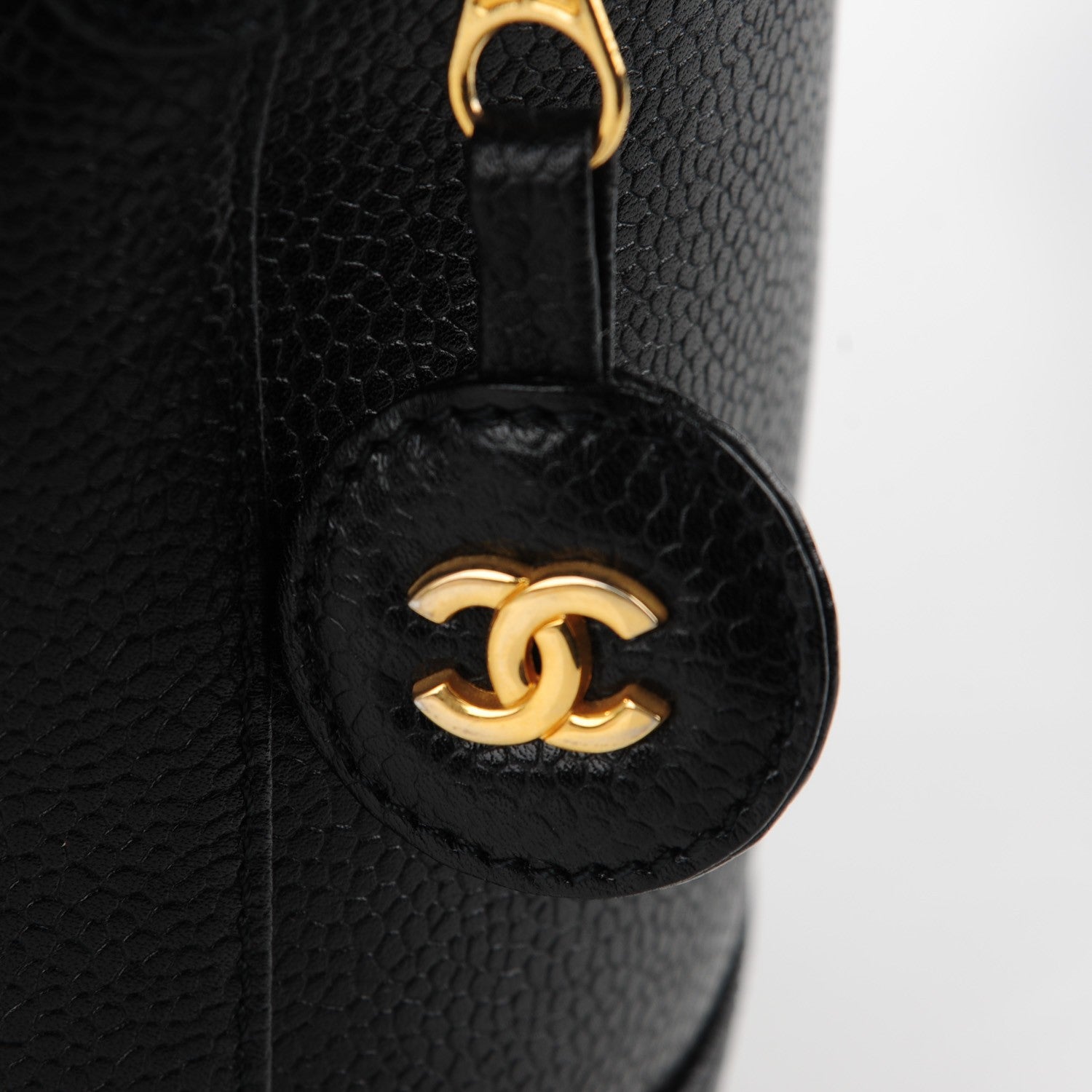 Chanel Caviar Vanity Cosmetic Case Black 6 of 9