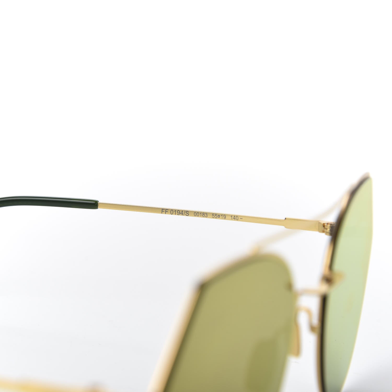 Fendi Metal Geometric Sunglasses FF 0194/S Gold 6 of 7