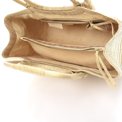 Nancy Gonzalez Crocodile Tote Gold 5 of 13