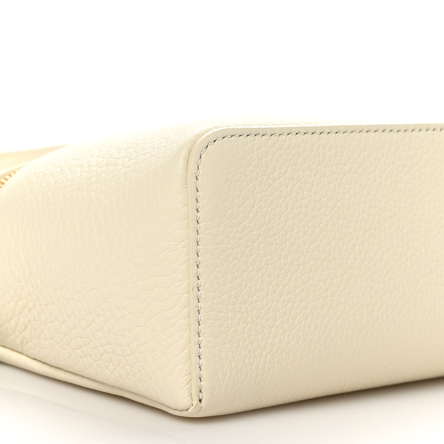 Loro Piana Grained Calfskin L19 Extra Pocket Pouch Whisper White 8 of 9