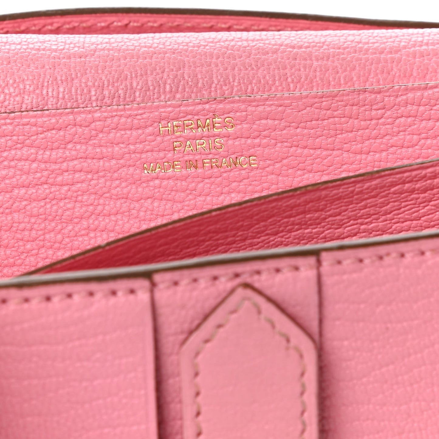 Chevre Mysore Bearn Gusset Wallet Rose Confetti
