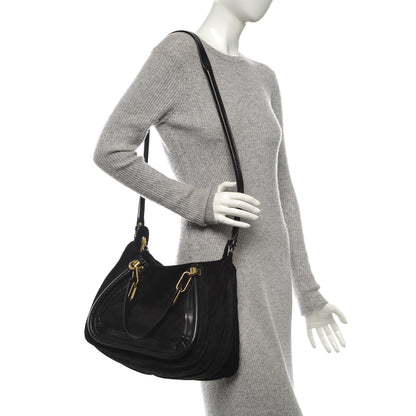Chloe Suede Calfskin Small Paraty Black 2 of 8
