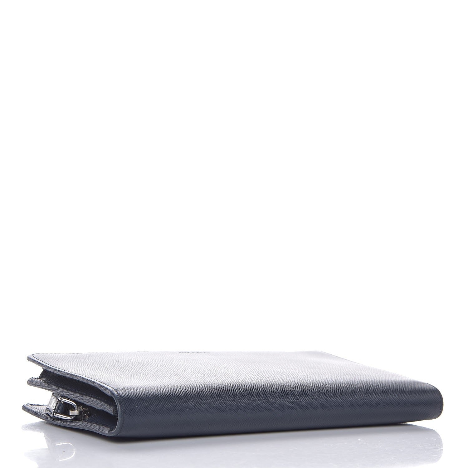 Prada Saffiano Continental Flap Wallet Baltico 4 of 8