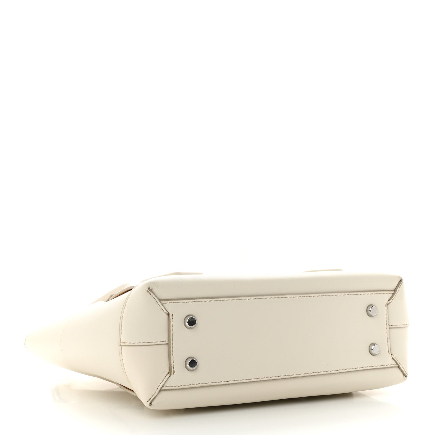 Bottega Veneta French Calfskin Maxi Intrecciato Small Arco Bianco 4 of 14