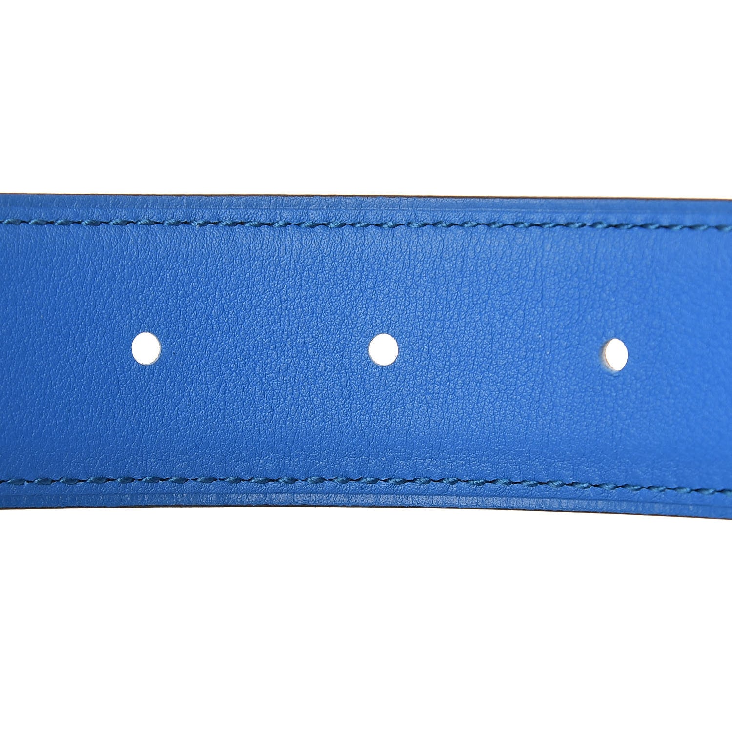 Hermes Polo Bullskin Swift 32mm Belt Strap 100 Macassar Bleu Hydra 3 of 5
