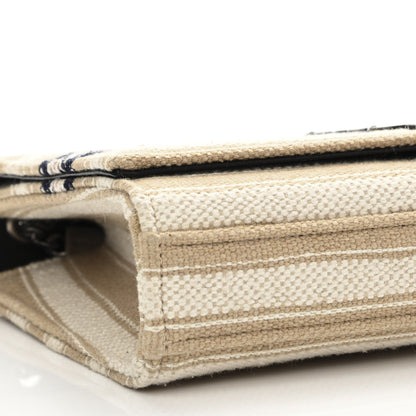 Saint Laurent Berber Canvas Striped Medium Classic Monogram Kate Satchel 9 of 10