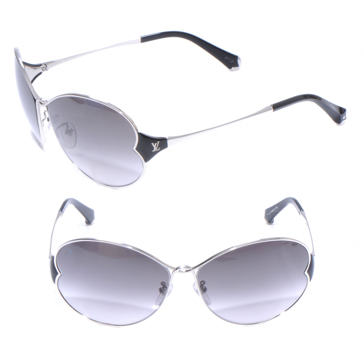 Louis Vuitton Daisy Sunglasses Z0261U Silver 1 of 5