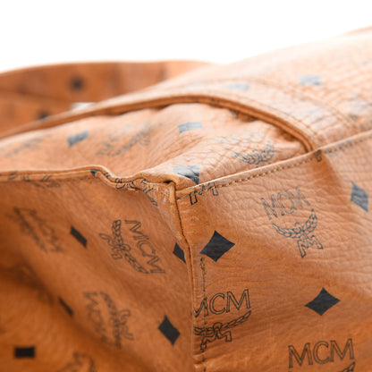 MCM Visetos Shopper Tote Cognac 11 of 13