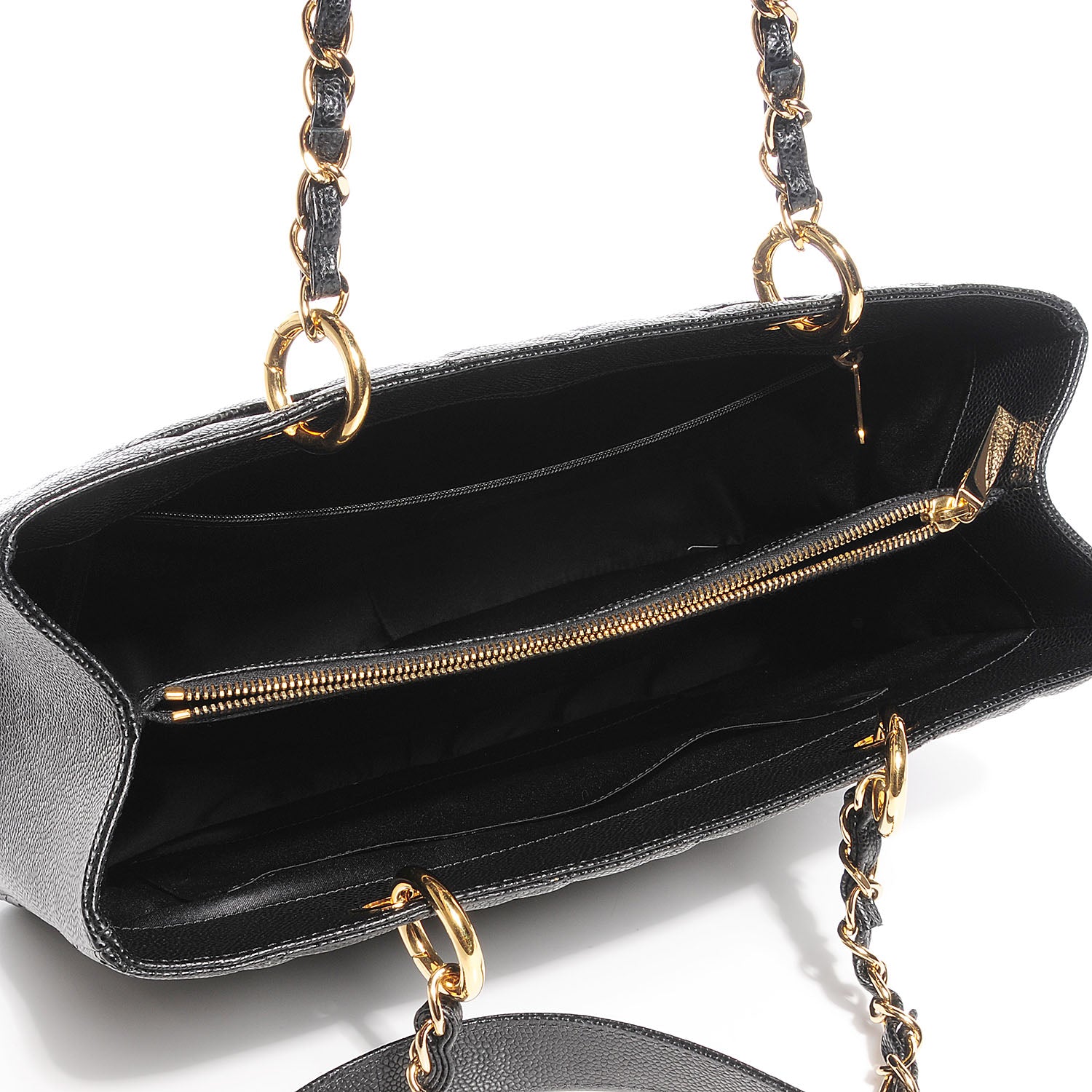 Chanel Caviar Grand Shopping Tote GST Black 5 of 8
