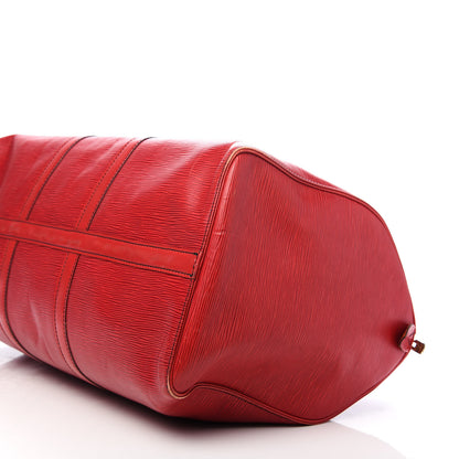 Louis Vuitton Epi Keepall 50 Castillan Red 6 of 15