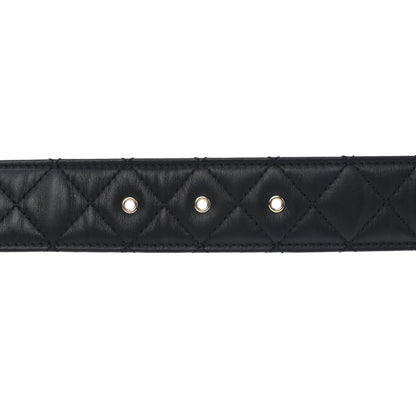 Chanel Lambskin Quilted CC Chain Belt 90 36 Black 6 of 6