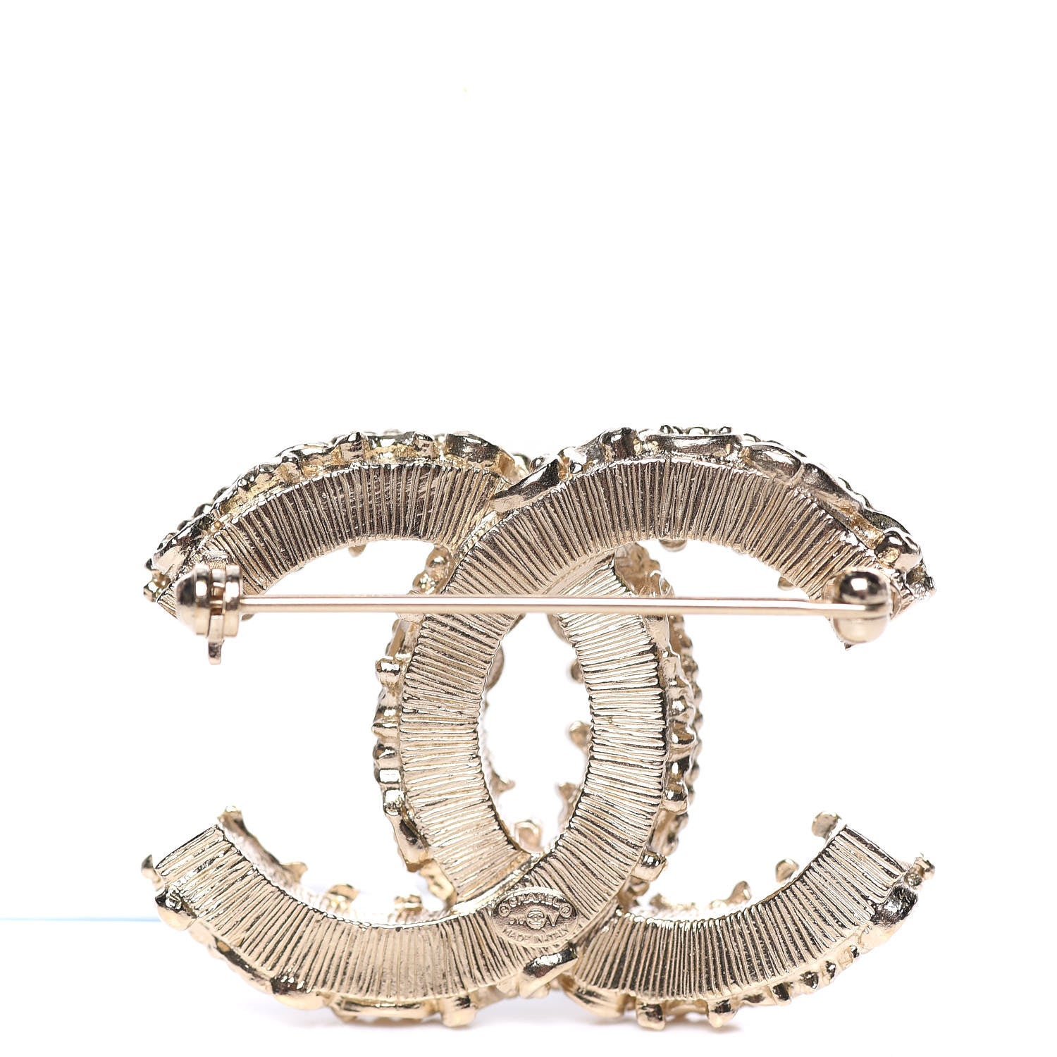 Chanel Enamel CC Baroque Brooch Black Gold 3 of 5