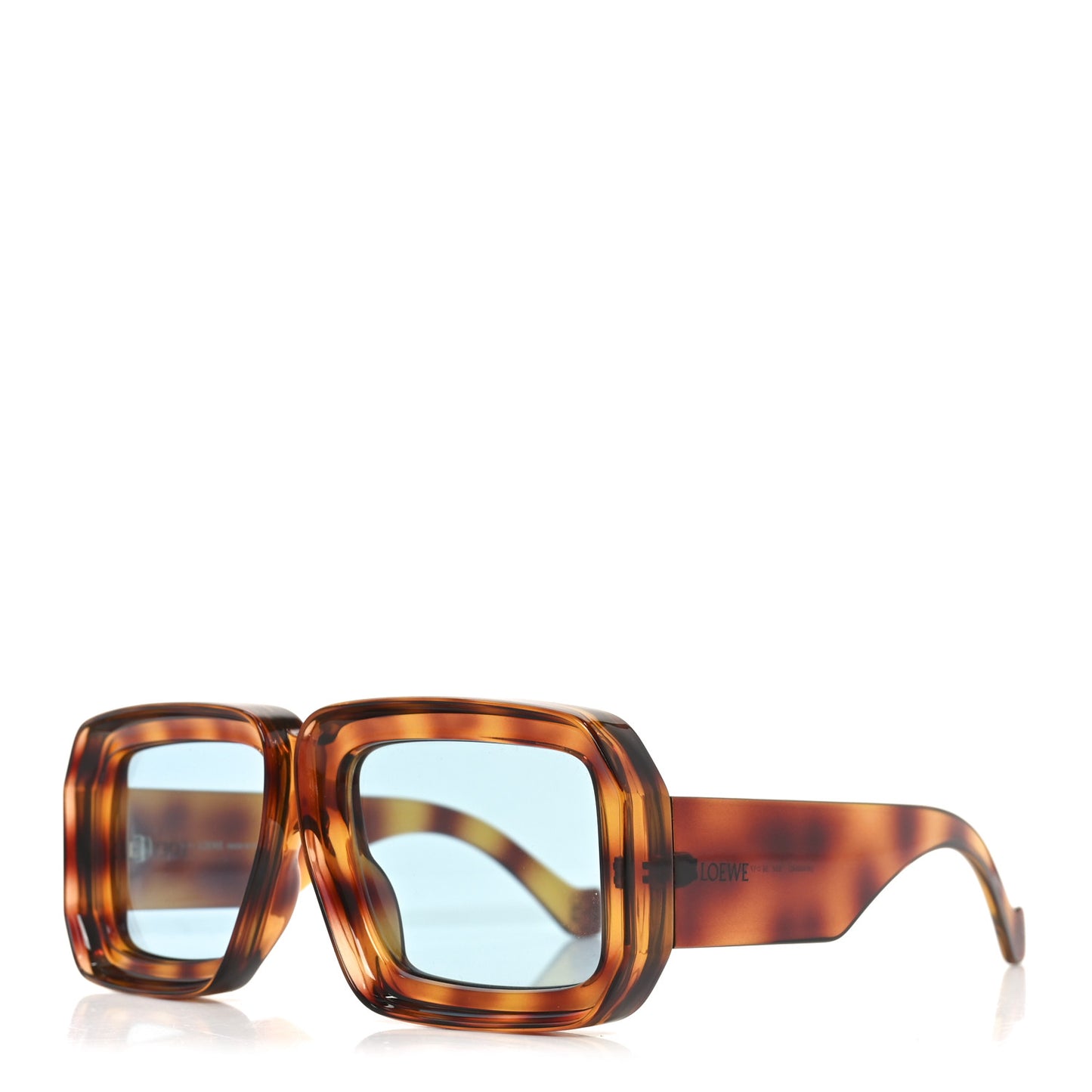 Acetate Paula's Ibiza Dive In Mask Sunglasses LW40064U Light Havana