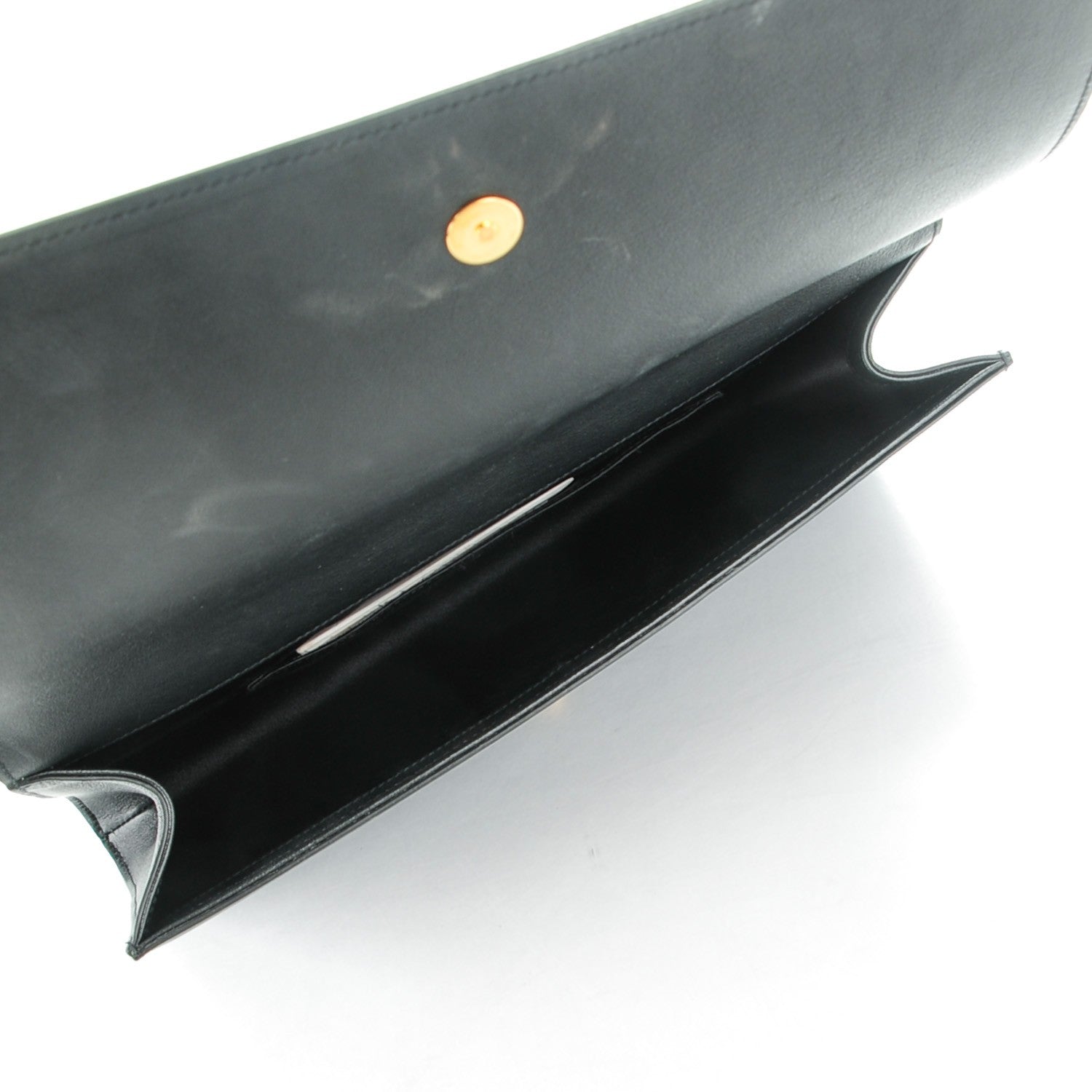 Saint Laurent Calfskin Monogram Large Belle De Jour Clutch Black 5 of 8