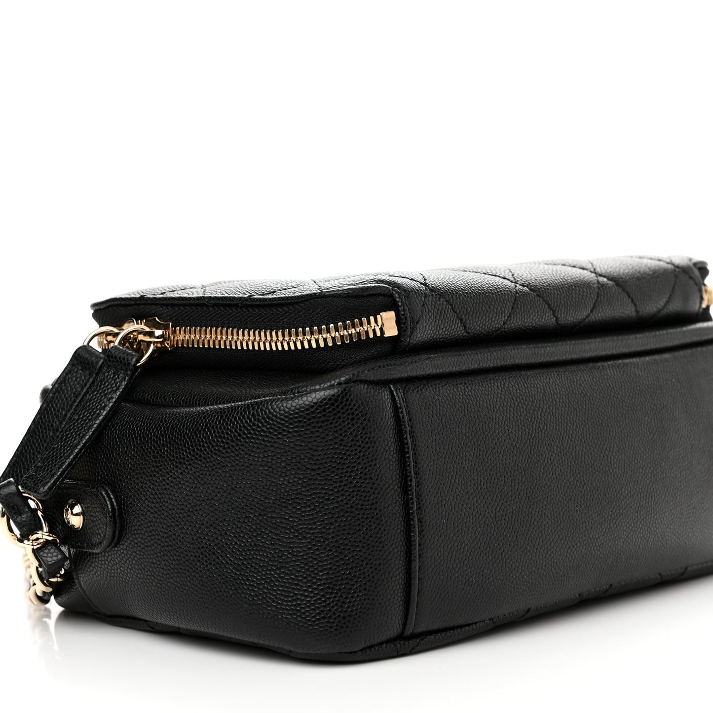Caviar Quilted Affinity Camera Case Black