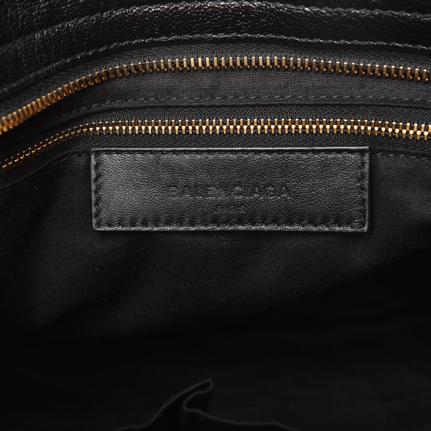 Chevre Gold Metallic Edge Hardware City Black