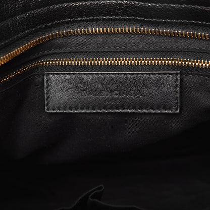 Balenciaga Chevre Gold Metallic Edge Hardware City Black 7 of 12
