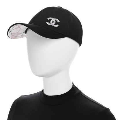 Chanel Cotton Sequin CC Cap Hat Black 2 of 9