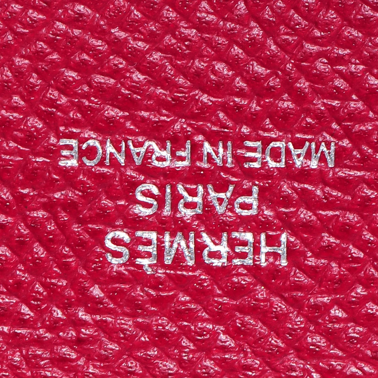 Hermes Epsom Calvi Card Case Rubis 6 of 8