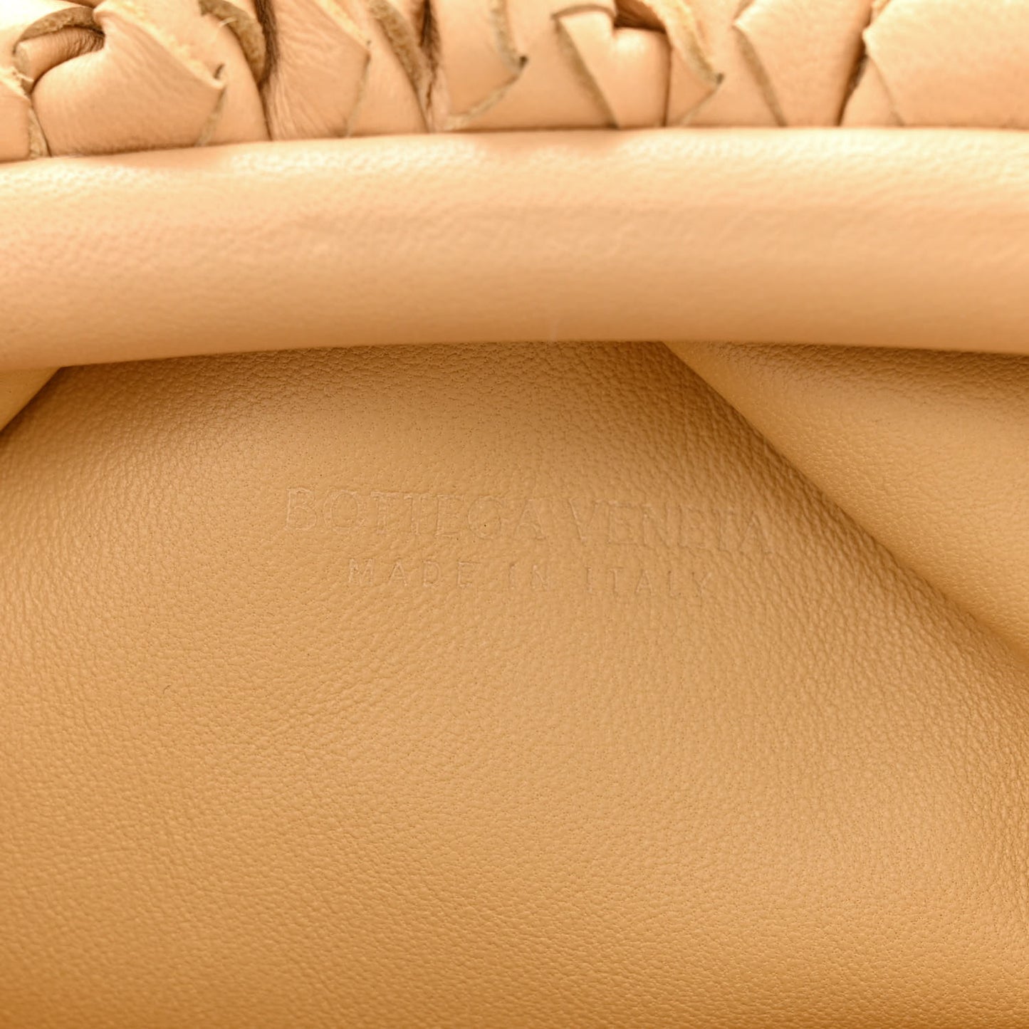 Nappa Intrecciato The Mini Pouch Almond