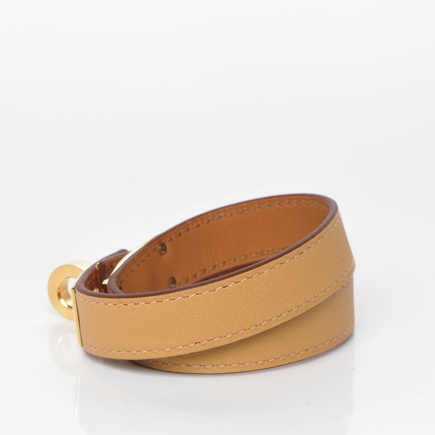 Hermes Swift Kelly Double Tour Bracelet XS Curry 3 of 6