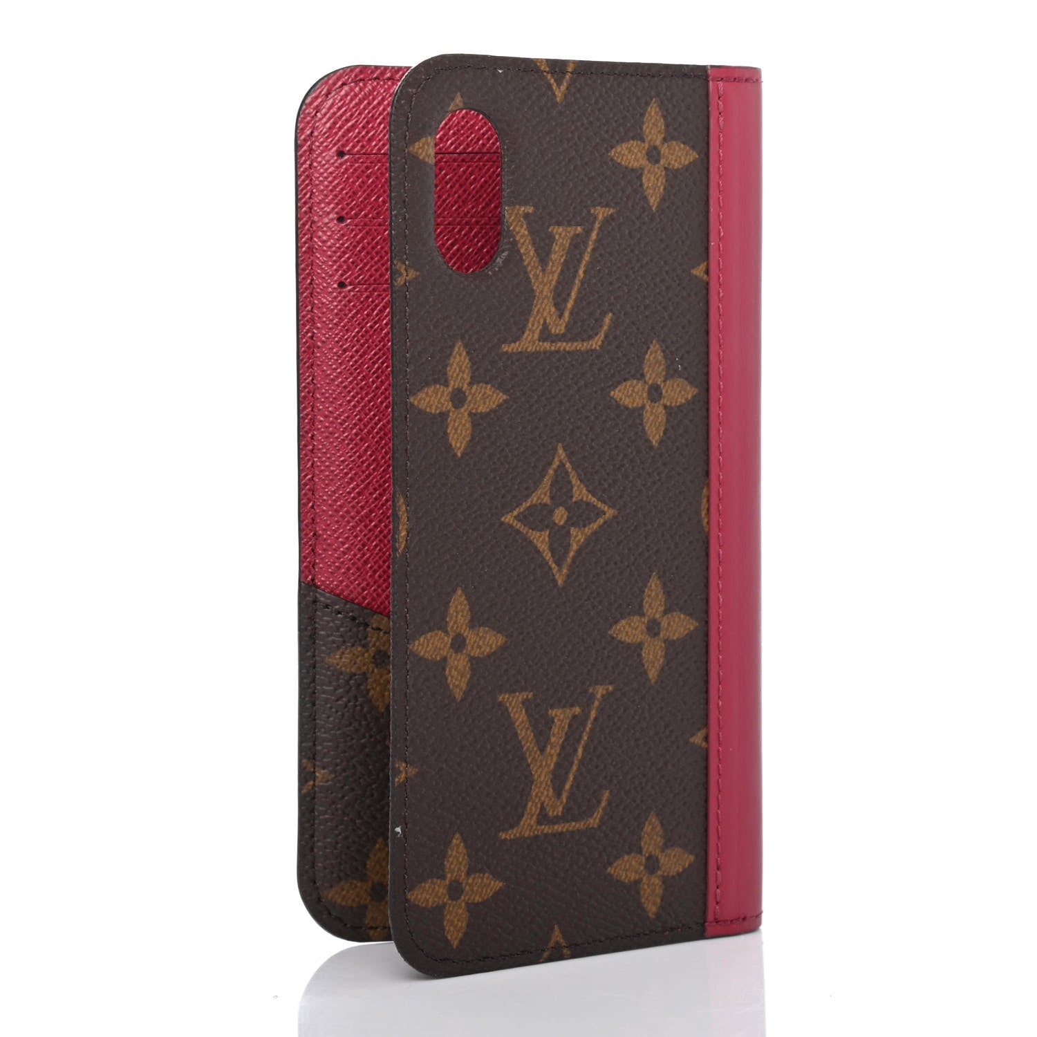 Louis Vuitton Monogram iPhone X Folio Case Fuchsia 2 of 4