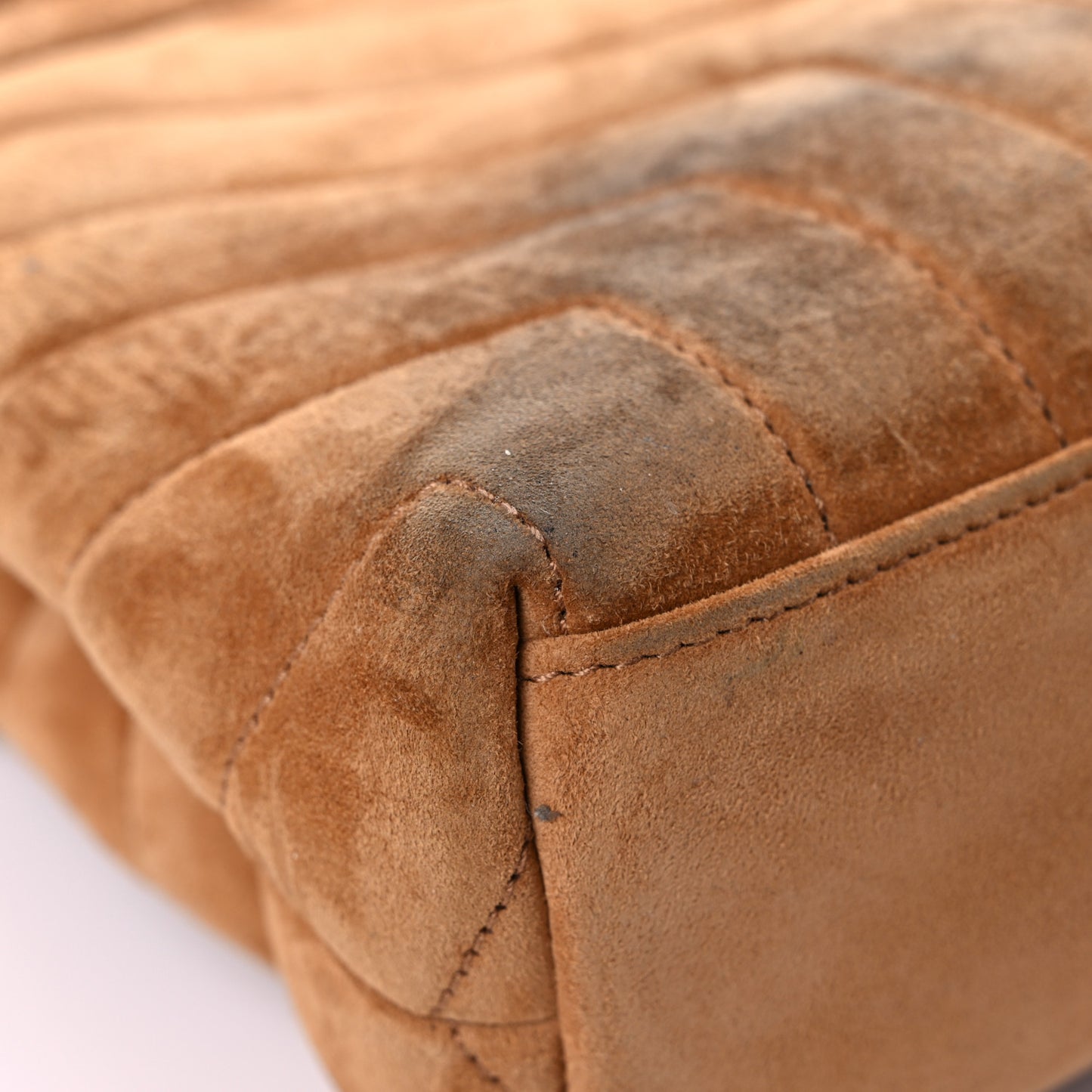 Suede Calfskin Y Quilted Monogram Small Loulou Chain Satchel Cinnamon