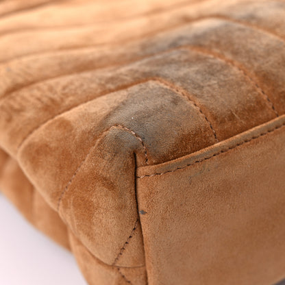 Saint Laurent Suede Calfskin Y Quilted Monogram Small Loulou Chain Satchel Cinnamon 10 of 18