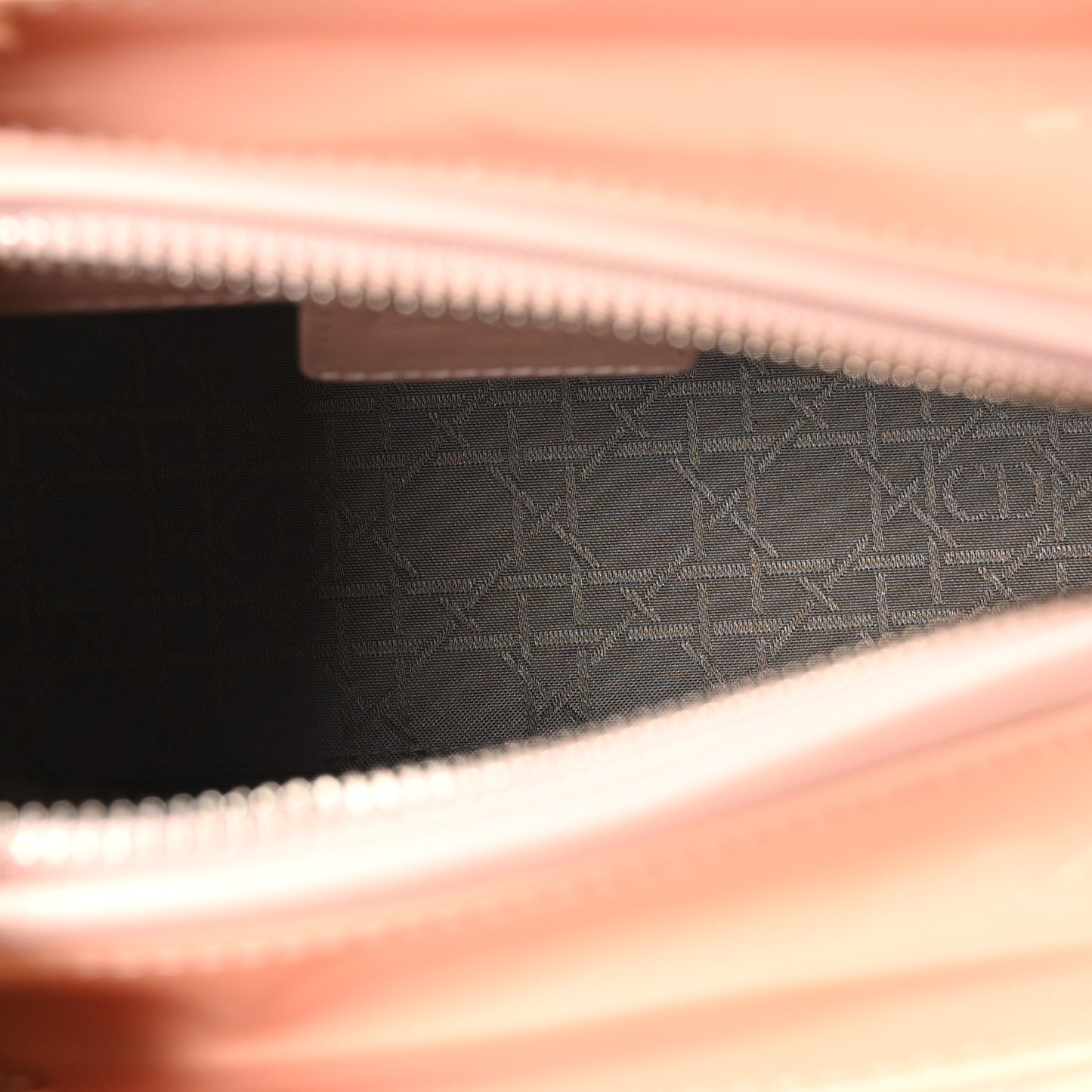 Patent Cannage Medium Lady Dior Light Pink