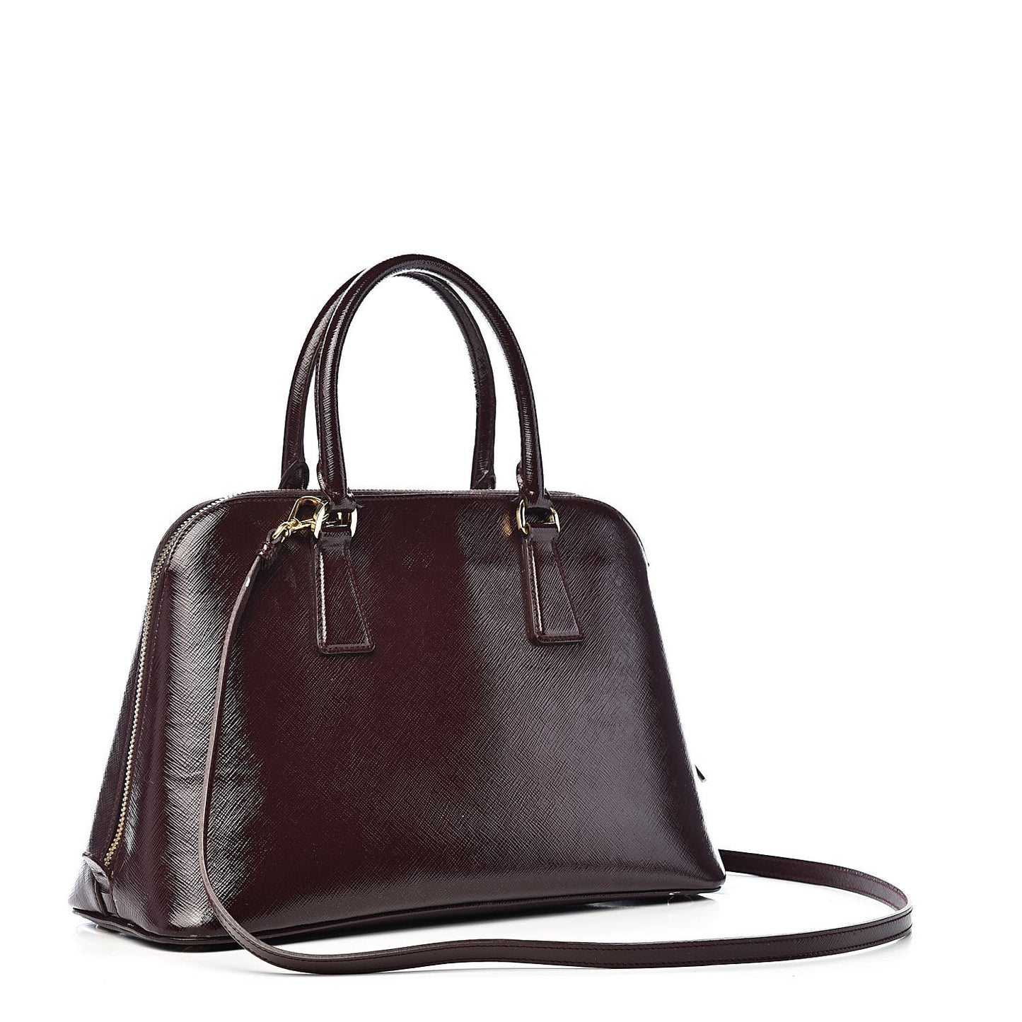 Saffiano Vernice Medium Promenade Tote Granato