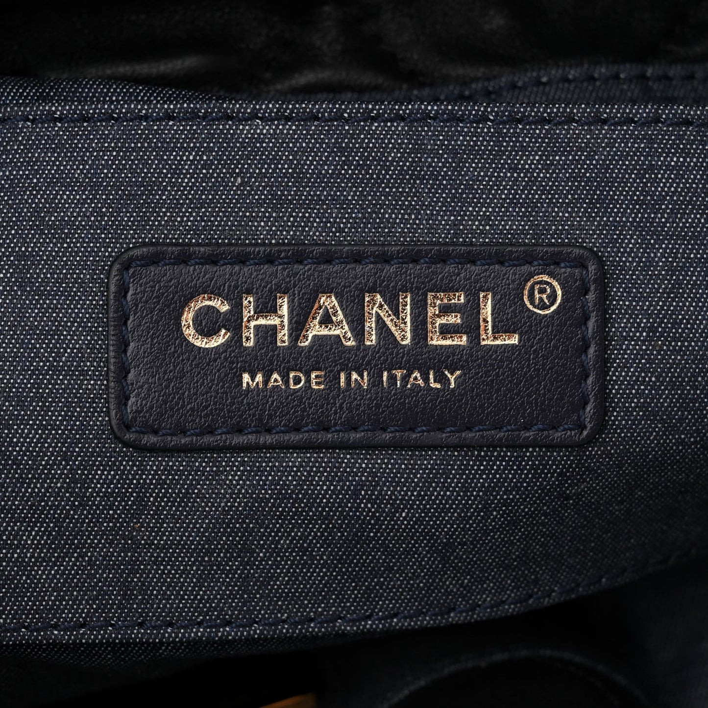 Shiny Lambskin Quilted Chain Is More Drawstring Bag Black