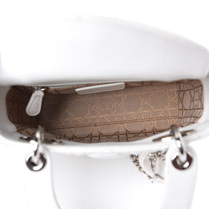 Christian Dior Lambskin Cannage Mini Lady Dior White 5 of 14