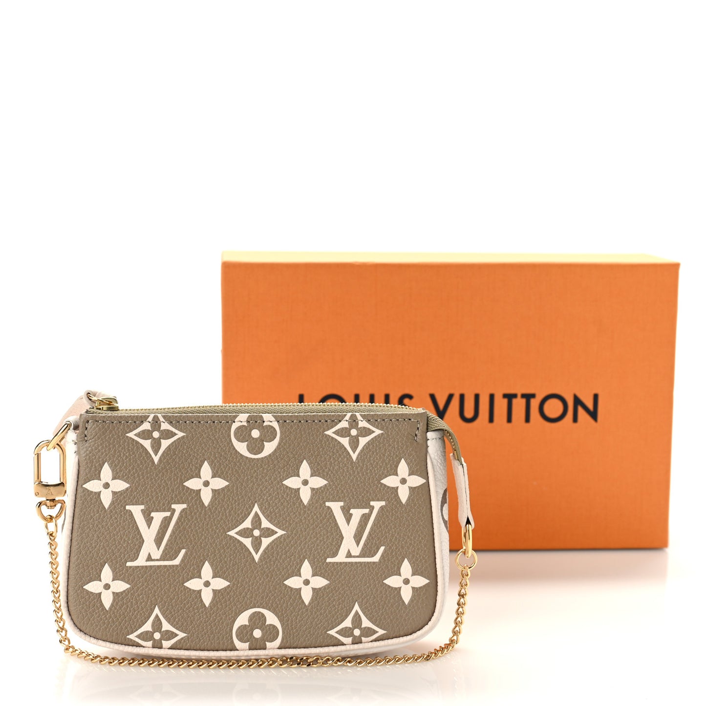 Empreinte Spring in the City Mini Pochette Accessories Kaki Beige Cream