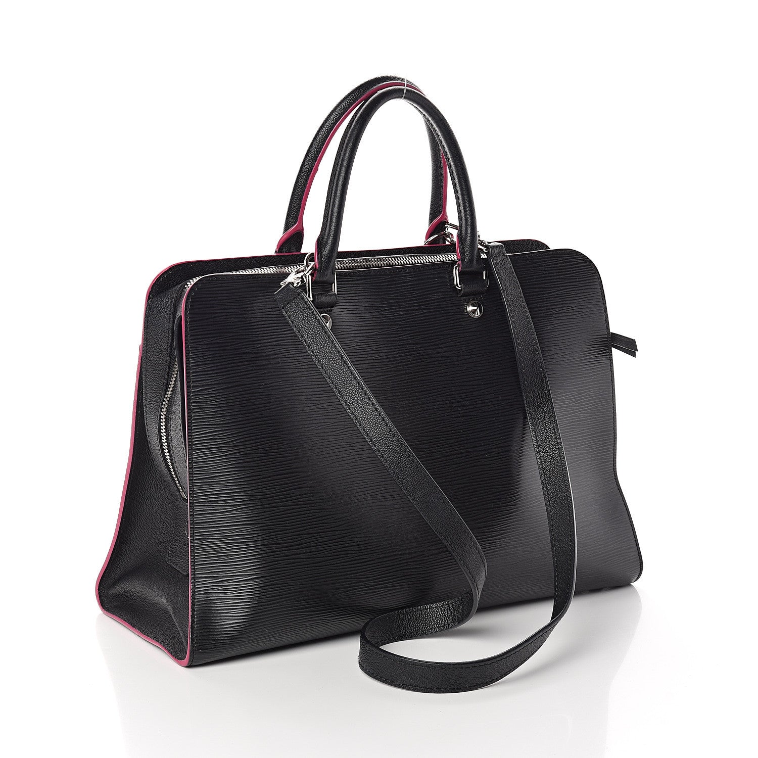 Louis Vuitton Epi Vaneau GM Black Hot Pink 2 of 8