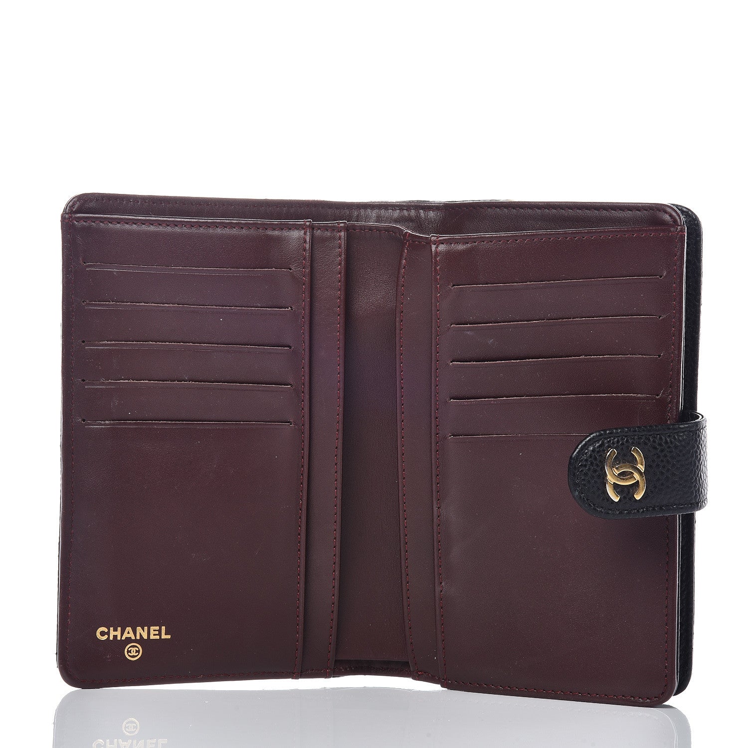 Chanel Caviar Quilted Zipped Pocket Wallet Black 5 of 19