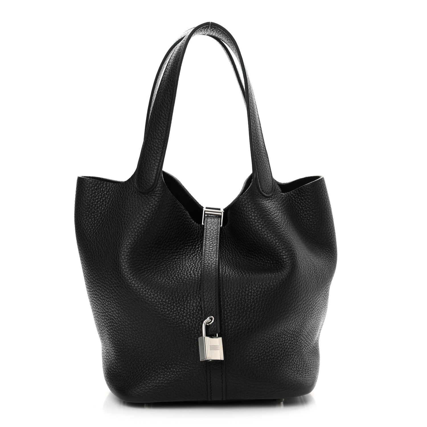 Hermes Taurillon Clemence Picotin Lock 22 MM Black 1 of 11