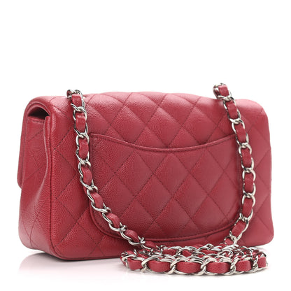 Chanel Caviar Quilted Mini Rectangular Flap Red 2 of 11