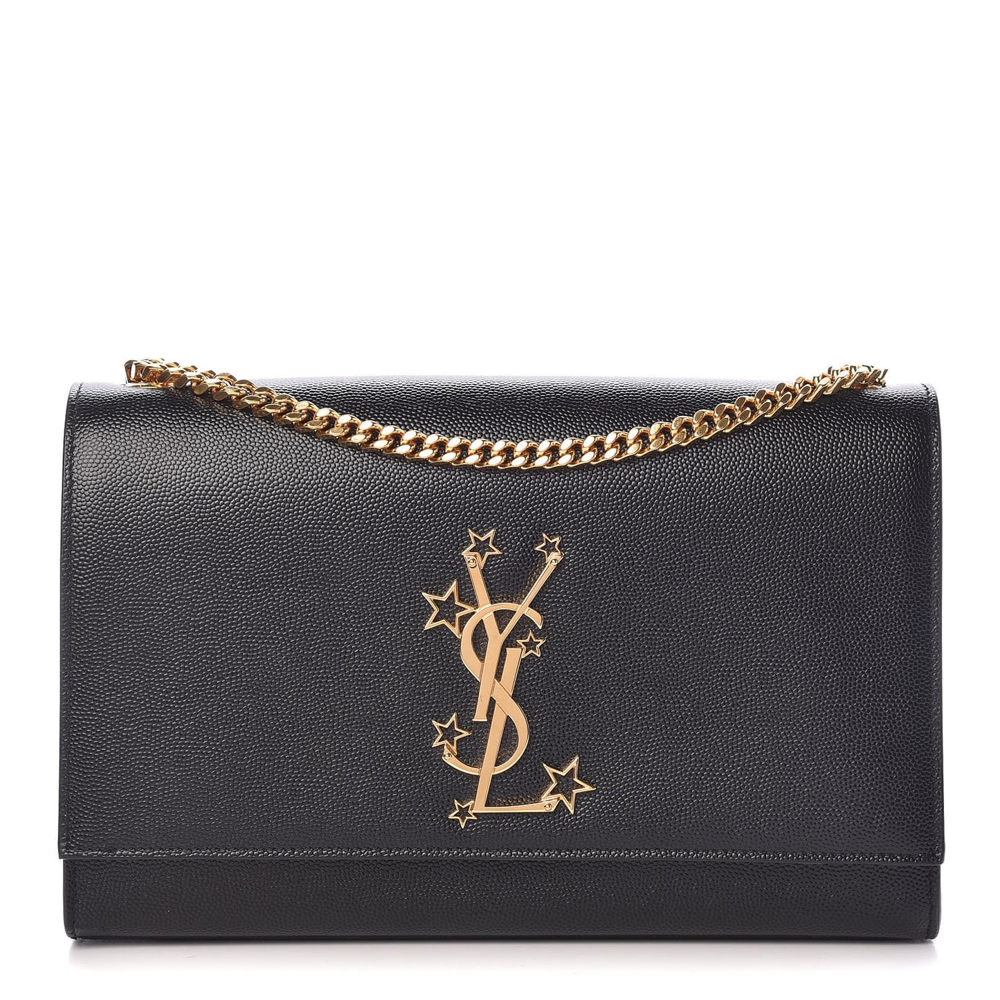 Grain De Poudre Star Monogram Kate Satchel Black