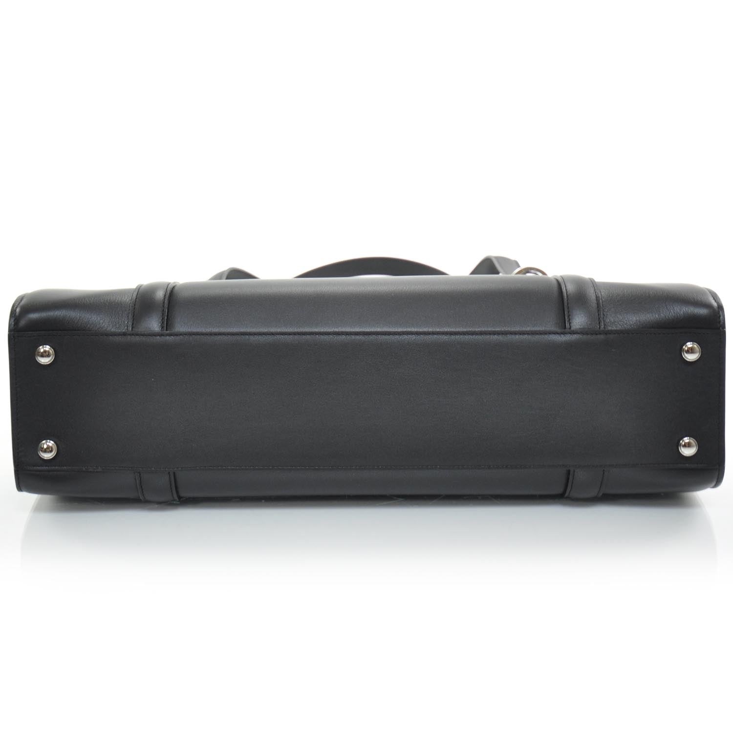 Cartier Leather Cabochon Business Tote Black 4 of 8