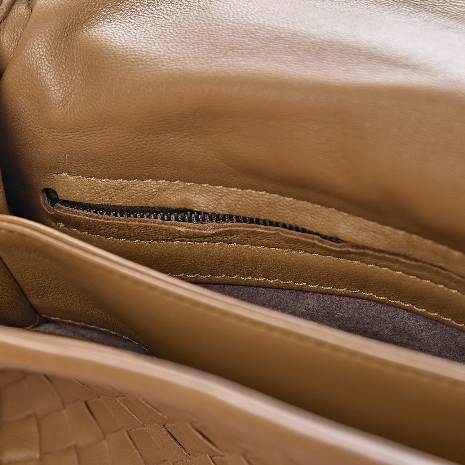Bottega Veneta Nappa Intrecciato Small Olimpia Shoulder Bag Camel 8 of 13