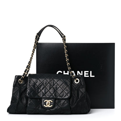 Chanel Iridescent Calfskin Medium Chic Quilt Flap Black 20 of 20
