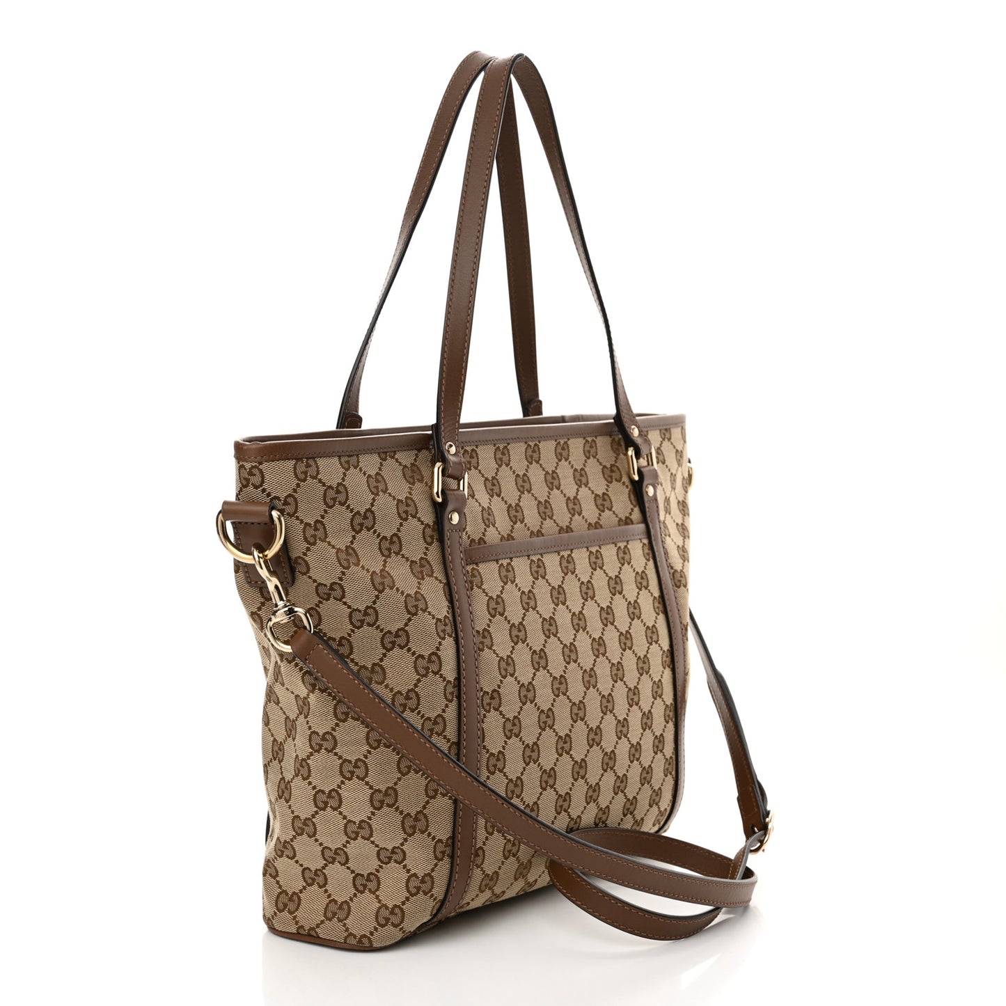 GG Supreme Monogram Medium Joy Tote Brown