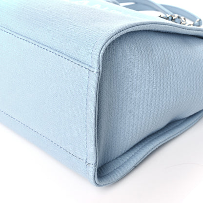 Chanel Mixed Fibers Small Deauville Tote Light Blue 11 of 11