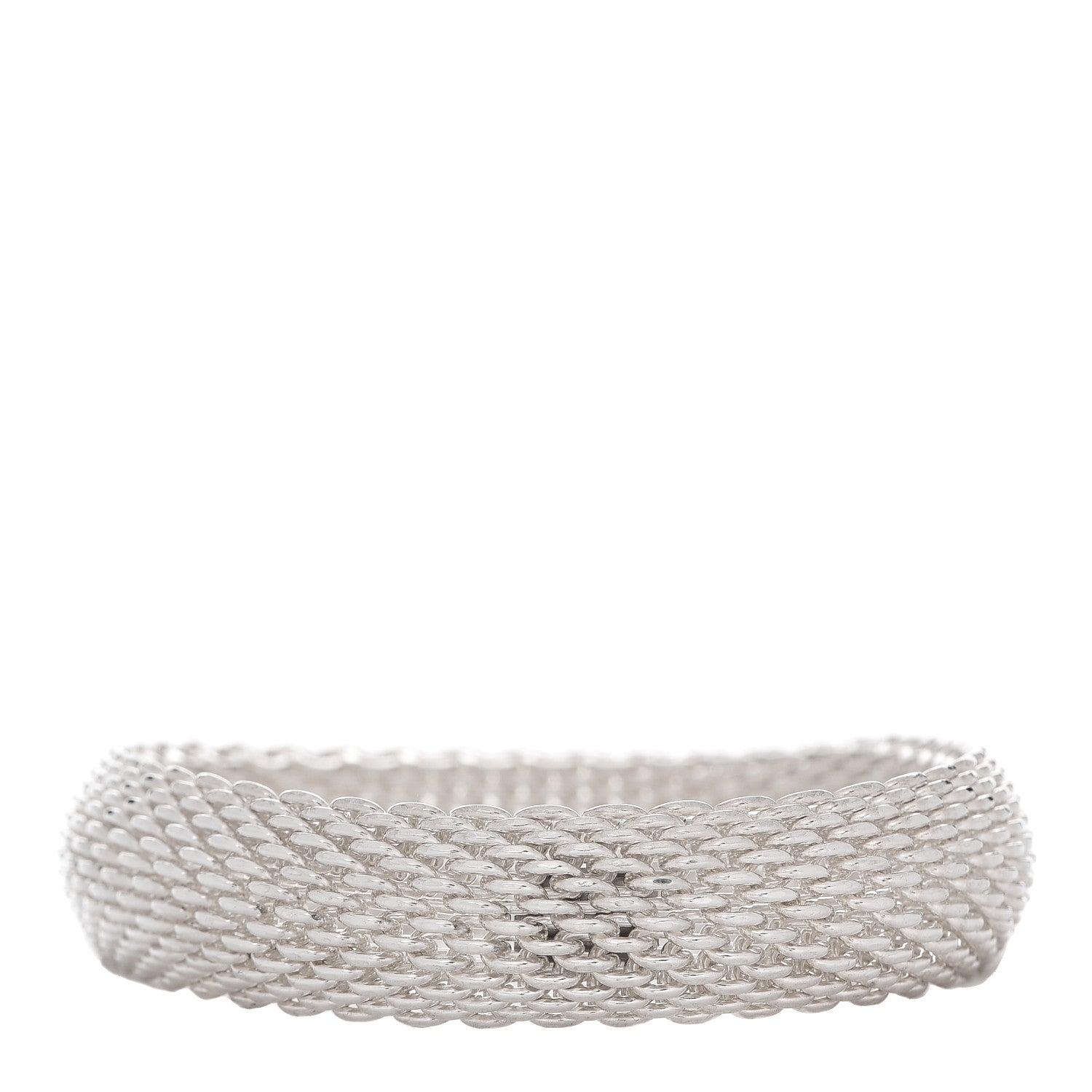 Tiffany Sterling Silver Somerset Mesh Bracelet 3 of 4
