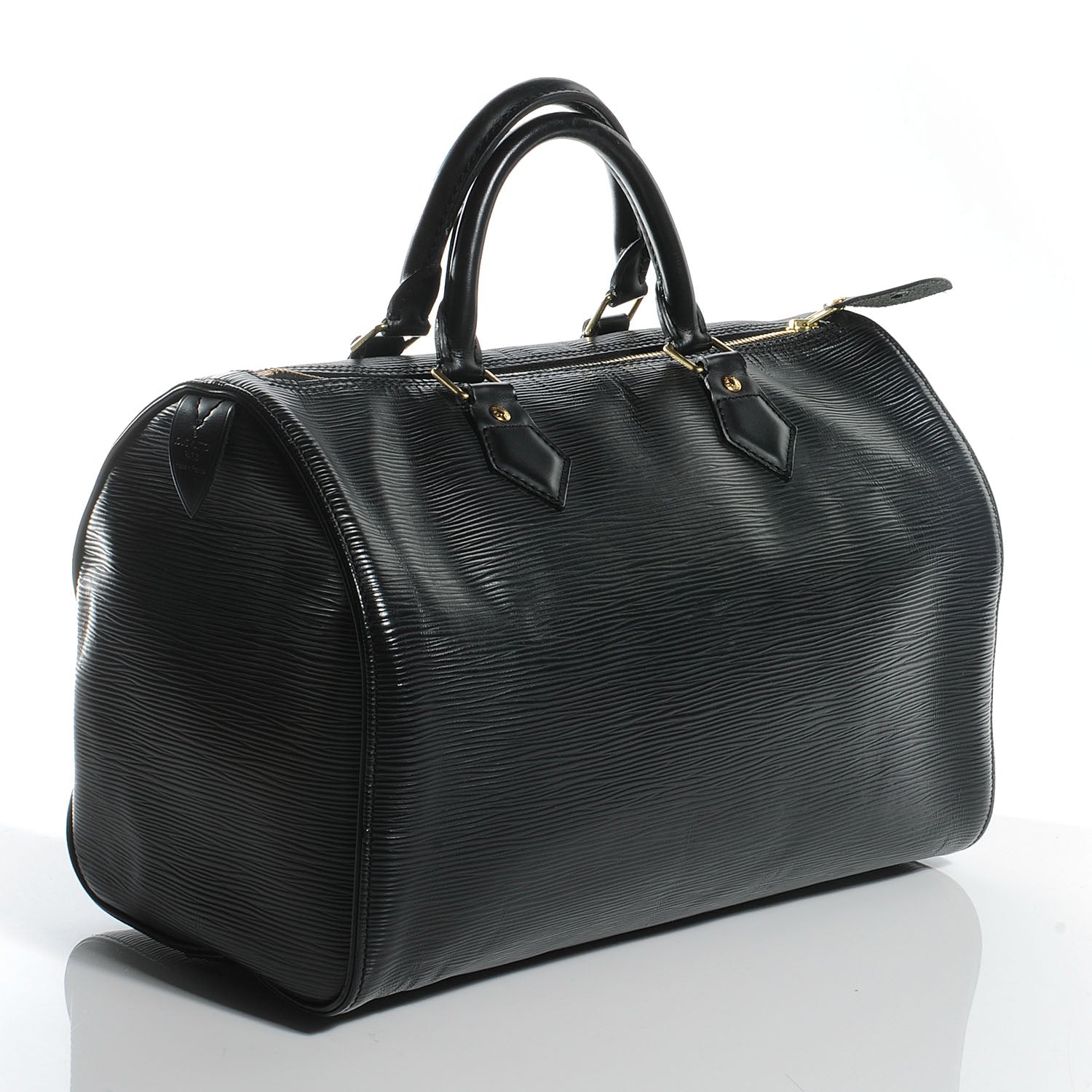 Louis Vuitton Epi Speedy 30 Black 3 of 9